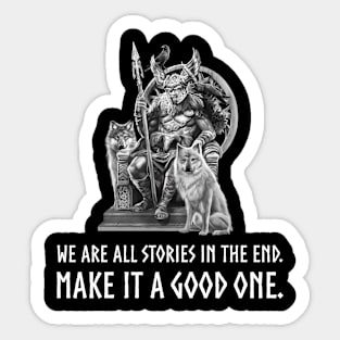 Inspirational Viking Mythology Norse God Odin Motivational Sticker